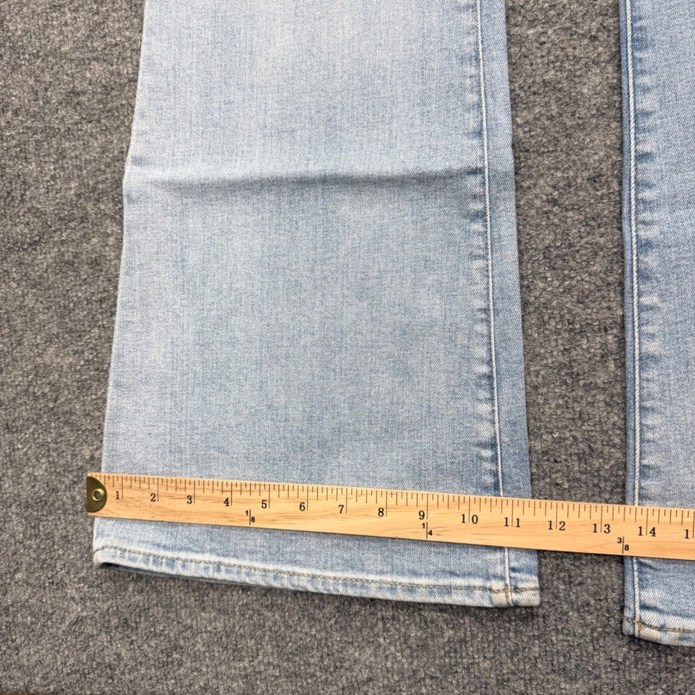 Express 70s Flare Mid Rise Light Wash Denim Jeans Womens 4R Conscious Edit - Picture 5 of 11